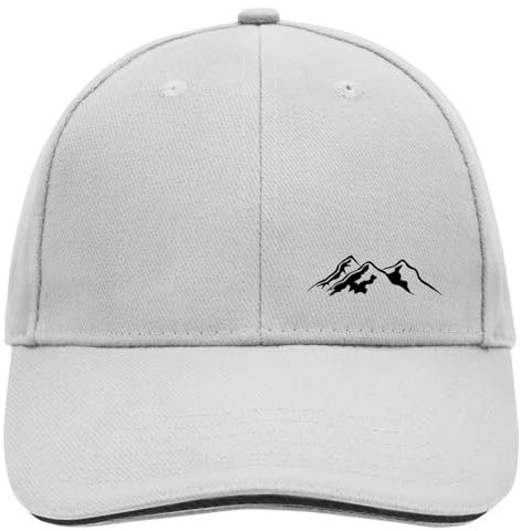 Huuraa Baseball Cap Berg Silhouette Mountain Geschenk Dark Grey/White Berg Silhouette Geschenkidee