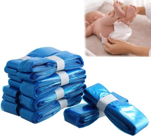 Nappy Bin Refill - Diaper Disposal Refills14.7Ft Eco Diaper Bin Refills Nappy Disposal Bags, Diaper Pail Refill Bags Compatible with Tommee Tippee/Twist and Click/Genie/Angelcare Refill Cassettes