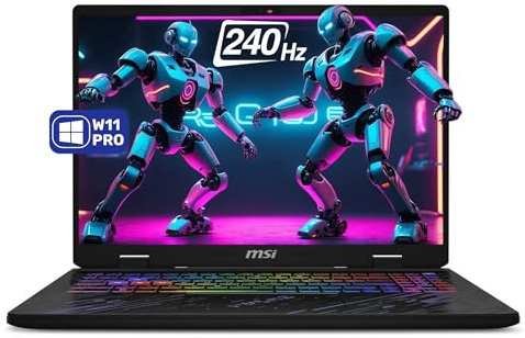 MSI Pulse 16 AI Gaming Laptop, Intel Ultra 9-185H, 64 GB DDR5 RAM, 4 TB PCIe SSD, 40.6 cm QHD+ (2560x1600), Nvidia G-Force RTX 4070, W11 Pro