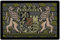 Café Viereck ® Bundesland Patch Bayern Wappen Patch – Hochwertiges gewebtes Staatswappen mit Klettrückseite – Bayern Hoheitsabzeichen – 7,5 x 5 cm – Oliv
