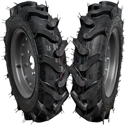 G GRÜNWELT Räder Ersatzräder Räderaufsatz Rädersatz Radsatz Gummiräder 5.00-12 120mm 55cm