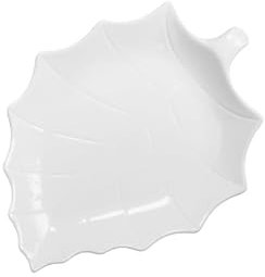 BRANDANI Vassoietto da portata Antipasti Foglia Pioppo 51550 Porcellana Bianca 23x17cm
