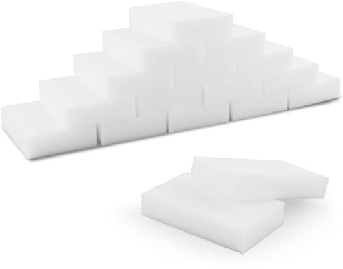 Schmutzradierer, 50 Stück Schwamm Radierschwamm Putzschwamm Zauberschwamm Magic Sponge Eraser, Wunderschwamm Weiß Reinigungsschwamm Melamin Schwamm für Haushalt Küche Wand Schuhschwamm