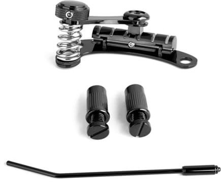 Inkoby SG-03 Schwarz Vibrato Bridge E-Gitarre Tremolo Bridge Jazzgitarre Doppelverriegelung Tremolosystem