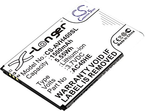 Cameron Sino AQQXING - Batería recargable para 40 helio (1500 mAh) AC40HE