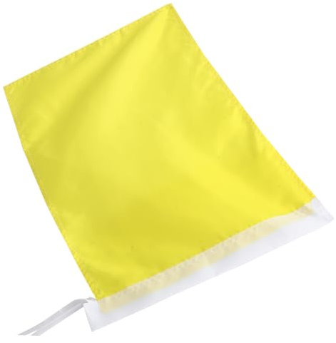 Toddmomy 2 Pièces Drapeaux de Jardin Jaunes Décoration Extérieure Couleur Pure pour Jardin Cour
