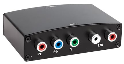 Navna HDTV zu Komponenten-Konverter HDTV zu 1080P YPbPr 5RCA R/L Video Sound Adapter Video Konverter für Projektor Komponente Kabel