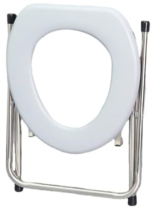 Portable Folding Toilet Chair for Seniors Raised Toilet Seat with Safety Frame Ideal for Elderly & Disabled Camping & Shower Use Lightweight &Design