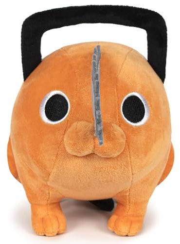 Chainsaw Man Pochita Plüschtier von Play by Play – Kuscheltier, Stofftier Plüsch Figur < Sitzend mit offenen Auge 32cm >