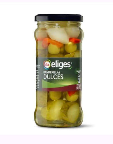 Banderillas Dulces, Süße Eingelegte Gemüsemischung im Glas, 150g. PACK DE 4