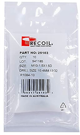 Recoil Inserts (Pack of 5) Metric Coarse 14-2