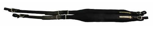Hohner ACC4 BLK Accordion Leather Straps (Black)