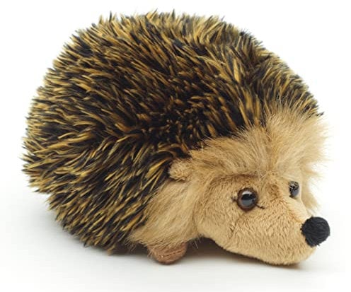Uni-Toys - Igel Gold-braun - 15 cm (Länge) - Plüsch-Waldtier - Plüschtier, Kuscheltier