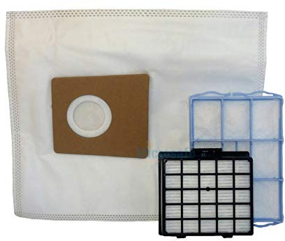 Microsafe - 20 Staubsaugerbeutel + Hepa- & Motorfilter kompatibel mit Siemens Serie VS06G ... / VS06A ... / VS06B ... / VS06C ... Synchropower (VS06, VS 06 G, VS 06 A, VS 06 B, VS 06 C) Staubsauger