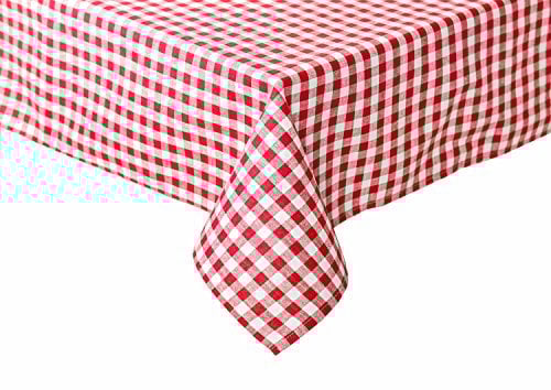 texpot Landhaus Tischdecke 80 x 80 cm rot-weiß kariert 100% Baumwolle