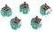 Sharplace 5pcs Analog Stick Thumbsticks für PS4 Playstation, 3D Joystick Wireless Sensor Modul Ersatzteile