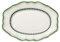 Villeroy & Boch French Garden Green Line Piatto da Portata Ovale, Porcellana Premium, Bianco/Verde, 37 cm