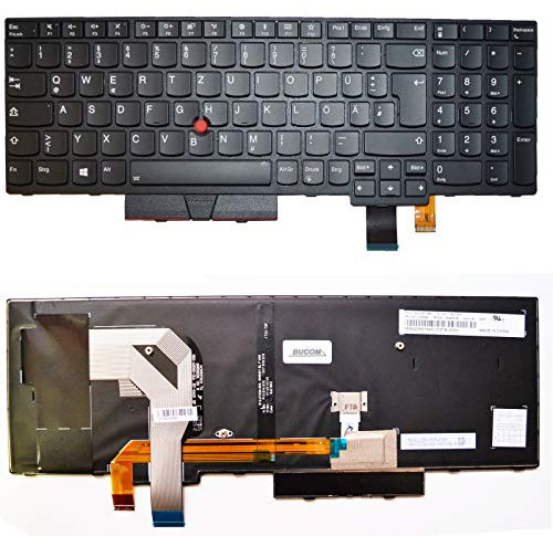 Bucom Tastatur für Lenovo ThinkPad T570 T580 P51S P52S deutsch mit Backlight
