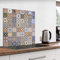 murando Spritzschutz Glas für Küche 60x60 cm Küchenrückwand Küchenspritzschutz Fliesenschutz Glasbild Dekoglas Küchenspiegel Glasrückwand Fliesen Mosaik - f-B-0299-aq-a