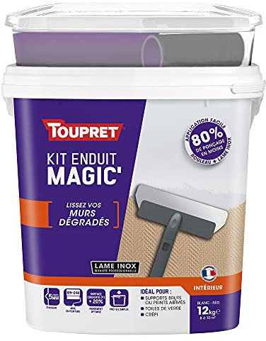 Kit Enduit Magic Mur TOUPRET Pate Allégée 12Kg - MAGG12K