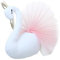 3D Golden Krone Schwan Wand Kunst Tierkopf Für Kinderzimmer, Wanddeko Tierkopf Gaze Kleid Wand Hanging Ornament Kinderzimmer
