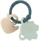 Nattou Beißring aus Silikon, Ente und Elefant, BPA-frei, Ca. 14 cm, Silicon, Grün
