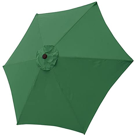 Ferocity, Ersatz-Sonnenschirmbezug, 8 Rippen, für den Außenbereich, wasserdicht, UV-Schutz, strapazierfähiges Polyester, grün, 350cm [136]