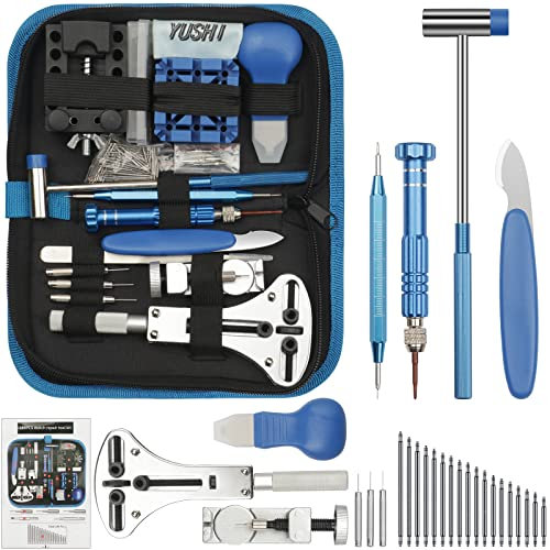 Kit d'outils de réparation de Montre 185PCS, YUSHI Ensemble d'outils de Montre