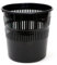 CABLEPELADO Papelera rejilla plastico, Cubo de reciclar, Cesta de basura, Papelera de plástico, Papelera escritorio, Papelera oficina, 28 cm alto x 27.5 cm diámetro, Capacidad 12 Litros, Negro
