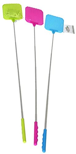 Una (1) Paletta per Mosche Zanzare Insetti Telescopica Estensibile Allungabile fino a 72cm (8x10)