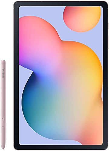 SAMSUNG Galaxy Tab S6 Lite 10.4 64GB Android Tablet w/ Long Lasting Battery, S Pen Included, Slim Metal Design, AKG Dual Speakers, US Version, Chiffon Rose