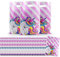 ASTARON 30 Pz Unicorn Sacchetti Del Partito Di Compleanno per Bambini Partito, Ragazze Compleanno Baby Shower Party Forniture di Plastica Goodie Bags per Bambini Favore Unicorn Party Decorazioni