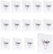 SAVITA 14pcs Adhesive Wall Screws Hanging Nails, Screw Free Sticker, Wall Mount Hanging Nails Adhesive Wall Mount Screw for Kitchen Bathroom Wall Hanging（13mm）