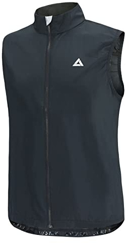 Airtracks Herren Funktions Fahrradweste Pro Line - Laufweste - Leichte Wind Weste Radweste – Atmungsaktiv– Windstopper- Reflektierend