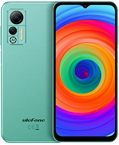 Ulefone Android 12 4G Smartphone ohne Vertrag Note 14(64GB), 3-Karten-Steckplatz, Quad Core 4GB+64GB, DUAL-SIM Handy, 6,52'' HD+, 8MP+13MP Kamera, 4500mAh Akku, Gesichts Entsperrung GPS Grün