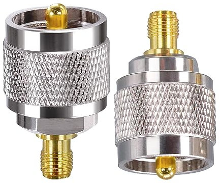 TUOLNK SMA auf PL259 Adapter SMA Buchse auf UHF PL-259 Stecker Koax Stecker für CB Funkantenne SO239 Stecker auf SMA Buchse Koaxial Adapter 2St