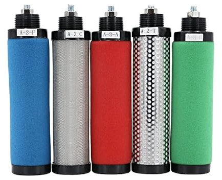 STORKY Filtro de precisión Elemento filtrante A-1-C Compresor de Aire Separador de Agua y Aceite de deshidratación de Aire comprimido Tornillo de Secado (Color : A-4-H)