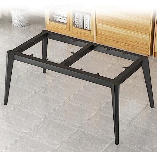 Metall-Esstischbein,Schwerlast Stahl Rechteckiger Tischgestell DIY-Möbel-Tischbeine,Moderne Couchtischbeine mit Schrauben,Tischkufen Für Schreibtisch Wohnzimmertisch (150x75x72.5cm,Black)