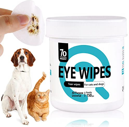 DUNKHADEN Pflegetücher für Hunde, 150 Feuchttücher für Haustiere, Hypoallergen Reißfest Natürliche mit Aloe Vera Reinigungstücher Katzen fur Ohren Augen