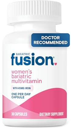Bariatric Fusion Bariatric Multivitamin with Iron for Women | Hair, Skin and Nails Blend for Hair Loss After Bariatric Surgery & GLP-1 | 30 Capsules | 1 Month Supply