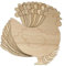 10 x Holz Huhn Hahn Handwerk Form 3 mm Sperrschicht (10 x 9,2 cm, ohne Loch)