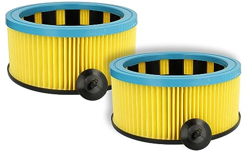 vhbw Filterset 2x Faltenfilter kompatibel mit Starmix FPP3600 / FPP 3600, GS 1020 HK, GS 1022 HZ Plus, GS 1030 P Nass- & Trockensauger - Filter
