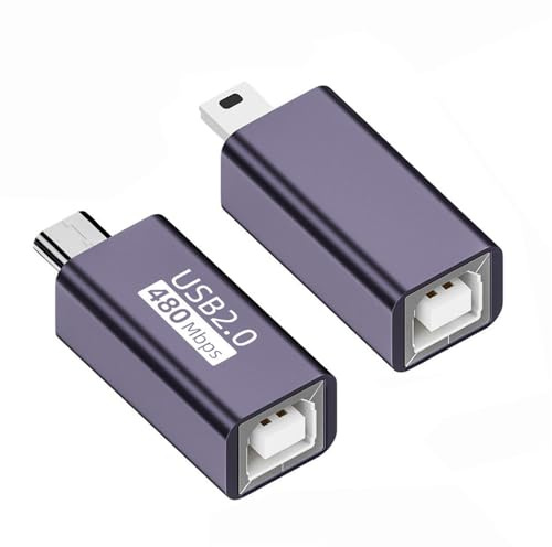 NFHK 2 Teile/los USB 2.0 B Typ Buchse auf Mini USB & Micro Stecker Verlängerung Adapter für Drucker Telefon Disk