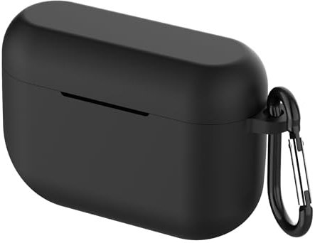 Geekria Silicone Case Cover Compatible with Jabra Elite 10/10(Gen 2) True Wireless Earbuds, Protective Earphones Skin with Keychain Hook, Charging Port Accessible, Front LED Visible