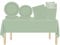 69Pcs Sage Green Party Tableware Plastic Sage Green Table Cloth,Paper Plates Napkins Serviettes and Cups,Sage Green Party Decorations Dinnerware Set for Birthday Baby Shower Sage Green Party Supplies