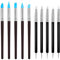 InnoHHustle 10 Stück Modellierwerkzeug Ton Werkzeug Set Clay Werkzeuge Sculpting Tools Dotting Tool Silikon Pinsel Doppelkopf Modelier für Keramik Skulptur Malerei Nail Art （Schwarz）