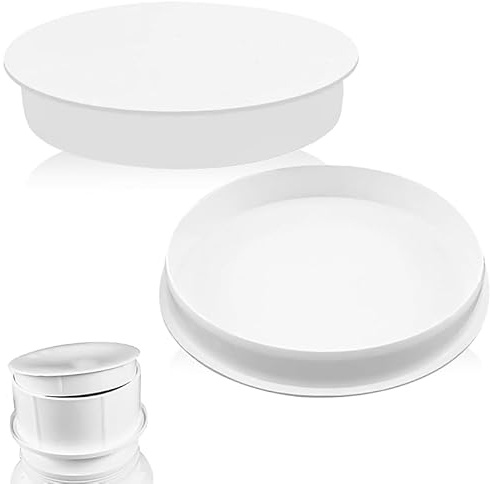 KHDULQ 2 PCS 110MM Lüftungsrohr Abdeckung für Muffenstopfen,Federdeckel DN 100 Schornsteinabdeckung Abdeckkappe PVC Abwasserrohr Deckel Endkappfür Drainagerohre Rohrstopfen Lüftungsrohr (Weiß)
