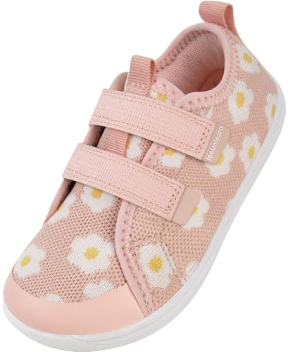 Kinder Barfussschuhe Junge Mädchen Breite Barfuß Hausschuhe Gr.24-32 | Atmungsaktiv,Rutschfeste,Breite Zehenbox Minimalistische, Zero Drop,Outdoor Traillaufschuhe Walking Schuhe Kindergarten