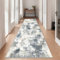 SHACOS Langer Flur Teppich Läufer rutschfest 80x200 cm, Küchenteppich Waschbar Teppichläufer Abstrakt Modern Flurteppich Läufer Lang Kurzflor Teppich Läufer für Flur, Küche, Schlafzimmer, Blau