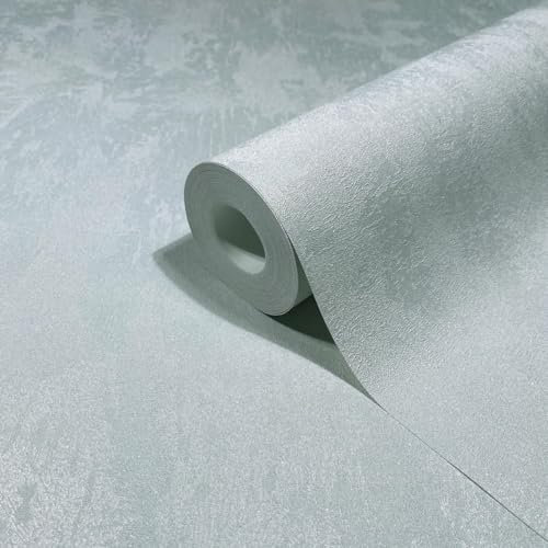 marburg Betonoptik Tapete Grau Beton Struktur Vliestapete Uni Industrial für Wohnzimmer Schlafzimmer Made in Germany 10,05 x 0,53m